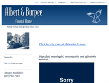 Tablet Screenshot of albert-burpee.com
